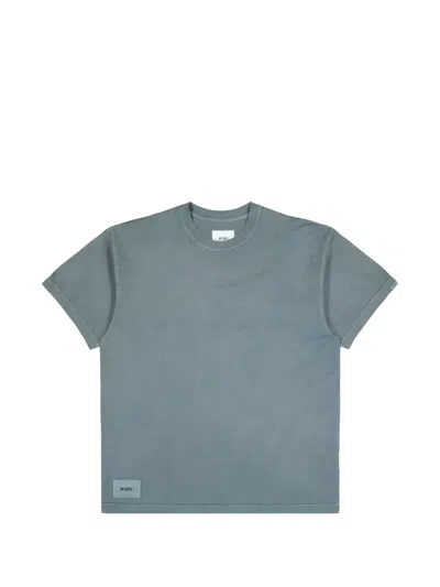 Wtaps Logo-print T-shirt In Blue