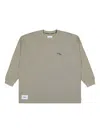 Wtaps Long-sleeve Cotton Sweatshirt In Gray