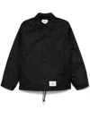 Wtaps Logo-patch Windbreaker In Black