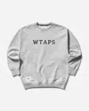 Wtaps Oversized Logo-print Cotton-blend Jersey T-shirt In Grey