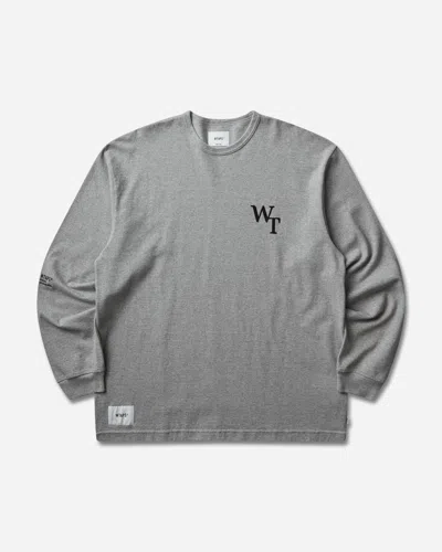 Wtaps Men S Academy Longsleeve T-shirt Ash Gray