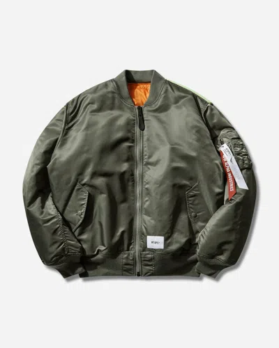 Wtaps Men S Alpha Industries Ma-1 Core Spec Jacket Olive Drab In Green