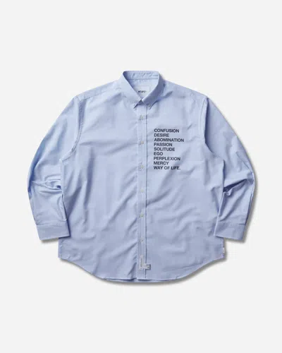 Wtaps Men S Bd 01 Longsleeve Shirt In Blue