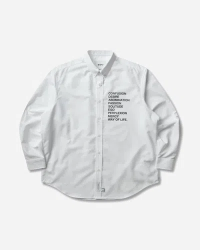 Wtaps Men S Bd 01 Longsleeve Shirt In White