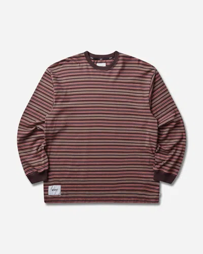Wtaps Men S Bdy 01 Longsleeve T-shirt In Burgundy