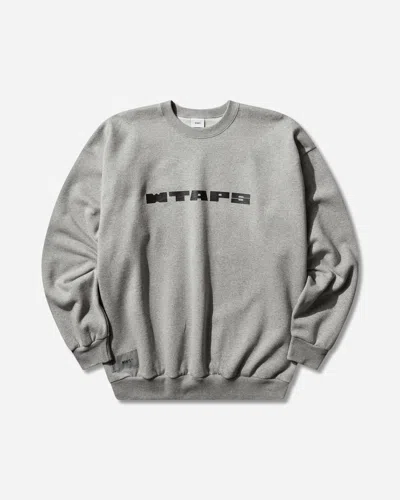 Wtaps Men S Brick Crewneck Sweatshirt Ash Gray