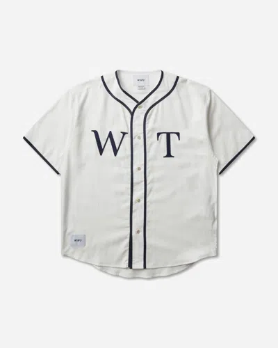 Wtaps Men S League Baseball Shirt In Gray