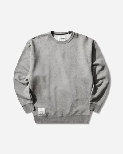 Wtaps Men S Sign-yd Crewneck Sweatshirt Ash In Gray