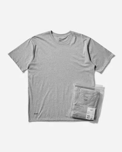 Wtaps Men S Skivvies 3-pack T-shirt Gray In Grey