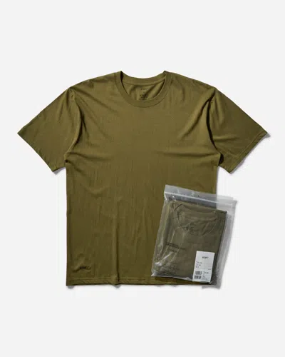 Wtaps Men S Skivvies 3-pack T-shirt Olive Drab In Green