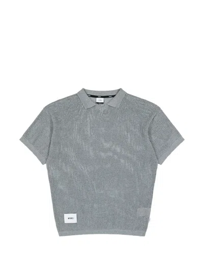 Wtaps Mesh-knit Polo T-shirt In Multi