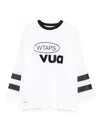 Wtaps Netminder Logo Striped-detail T-shirt In White