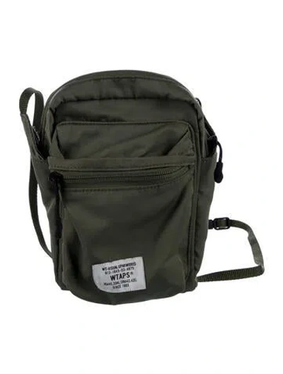Pre-owned Wtaps Nylon Crossbody Bag In Green