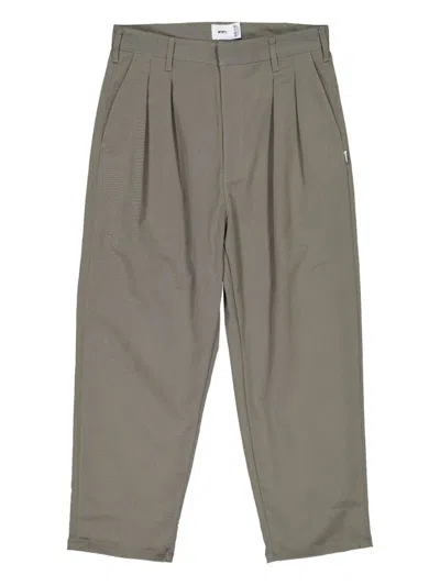 Wtaps Pleated-front Trousers In Gray