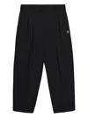 Wtaps Pleated Straight-leg Trousers In Black