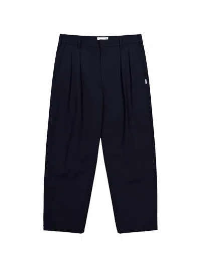 Wtaps Pleated Twill Trousers In Black