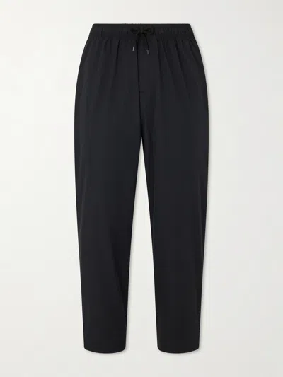 Wtaps Sddt2001 Straight-leg Drawstring Ripstop Trousers In Black