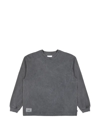 Wtaps Sign-od Logo-patch Sweateshirt In Black