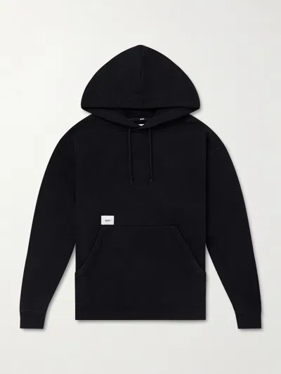 Wtaps Sign-yd Cotton-jersey Hoodie In Black