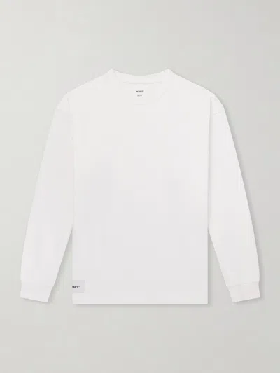 Wtaps Sign-yd Cotton-jersey T-shirt In White