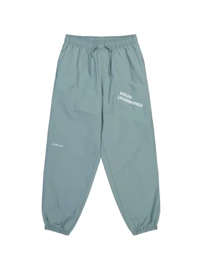 Wtaps Spst2001 Logo-print Track Pants In Blue