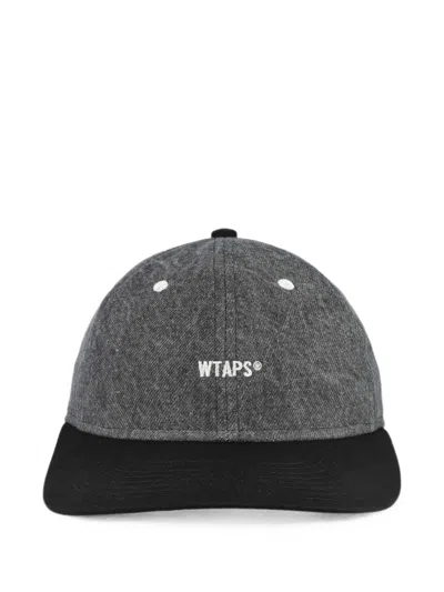 Wtaps T-6m 07 Logo-embroidered Denim Cap In Green