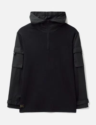 Wtaps Tactical Hooded Shirt In Black
