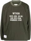 Wtaps Text-print Long-sleeve Sweatshirt In Green