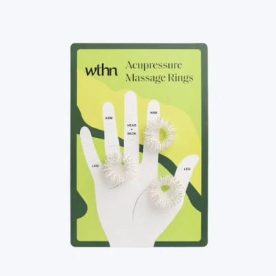 Wthn Acupressure Ring Set In Transparent