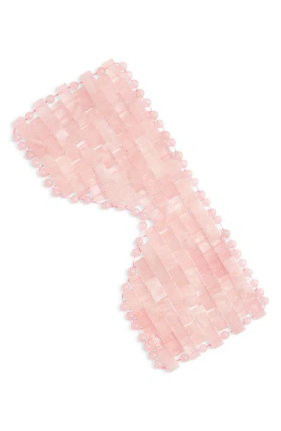 Wthn Rose Quartz Eye Mask In White