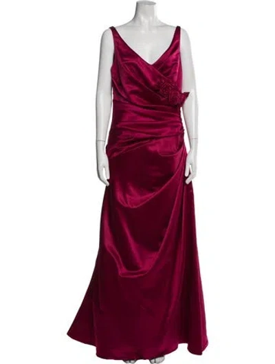 Pre-owned Wtoo By Watters Cowl Neck Long Dress W/ Tags In Red