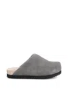 Wud Suede Clogs Sandals Grey In Gray