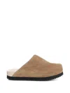 Wud Suede Clogs Sandals Brown In Brown