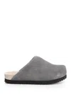 Wud Suede Clogs Sandals Grey