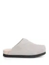 Wud Suede Clogs Sandals Grey