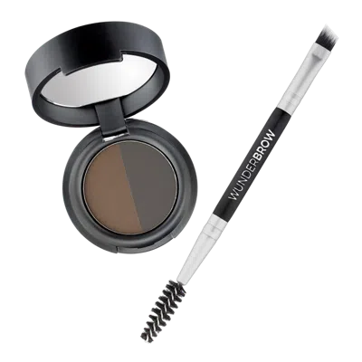 Wunderbrow Soft Brow Define & Fill Powder Duo - Black/brown In Multi