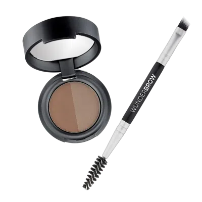 Wunderbrow Soft Brow Define & Fill Powder Duo - Brunette In Brown