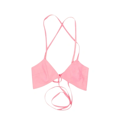 Wurst Croossed Back Bra - Pink