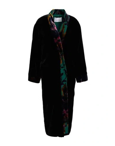 Wu'side Woman Overcoat & Trench Coat Black Size Onesize Polyester