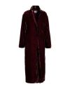 Wu'side Woman Overcoat & Trench Coat Brown Size Onesize Polyester In Brown