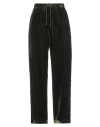 Wu'side Woman Pants Green Size L Rayon, Viscose