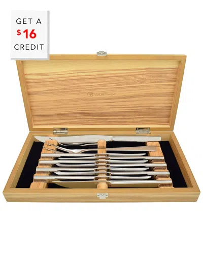 Wusthof 10pc Mignon Steak Knife Set With Box With $16 Credit