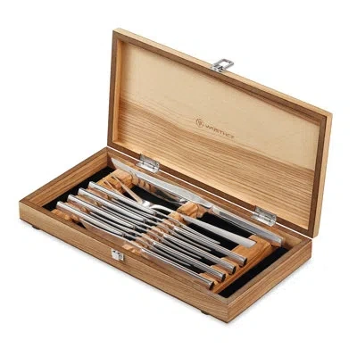 Wusthof 10-piece Stainless Steak And Carving Knife Set In Silver