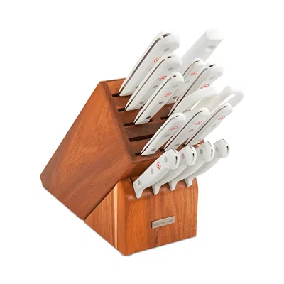 Wusthof 16 Piece Knife Block Set In White