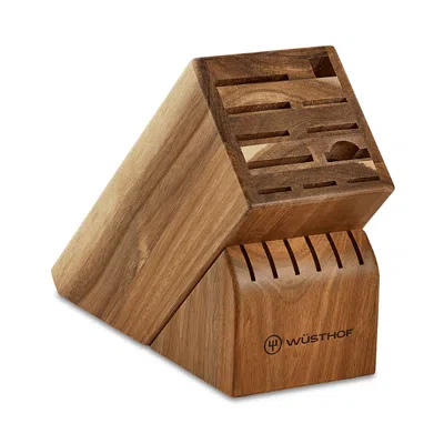 Wusthof 17 Slot Acacia Knife Block In Brown