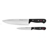 Wusthof Gourmet Black 2-piece Precisionedge Chef's Set In Black