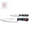 Wusthof 2pc Gourmet Chef's Knife Set With $10 Credit In Black