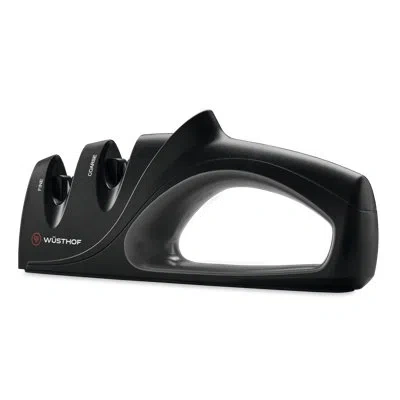 Wusthof 2-stage Hand-held Sharpener In Black