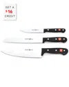Wusthof 3pc Gourmet Starter Set With $16 Credit In Black