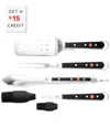 Wusthof 4pc Bbq Set With $15 Credit In Black